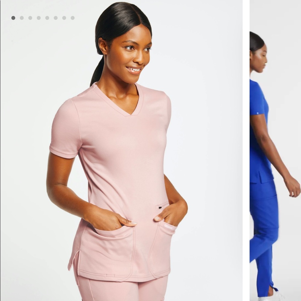 JANUU baby pink scrub too small nice condition